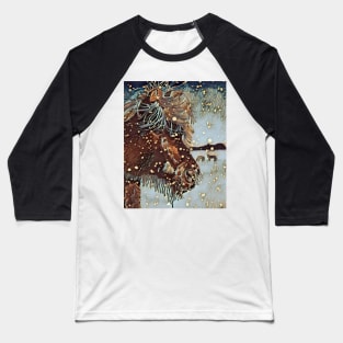 Horse in Snow Baseball T-Shirt